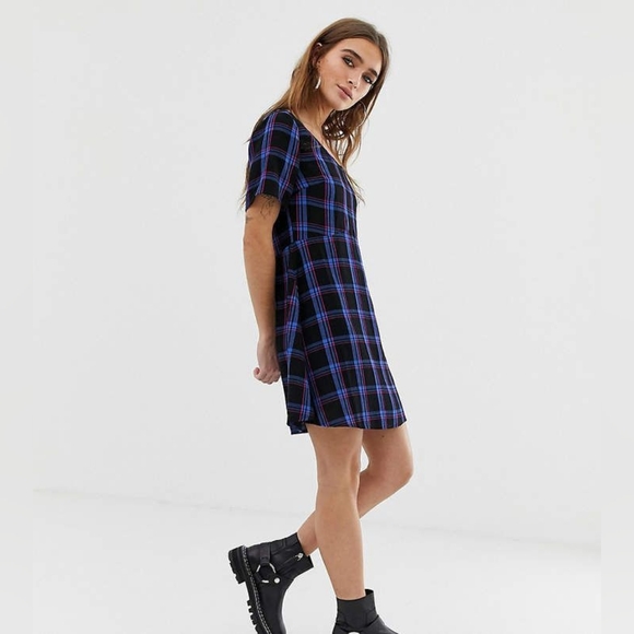 ASOS Collusion Plaid Dress - Picture 2 of 11